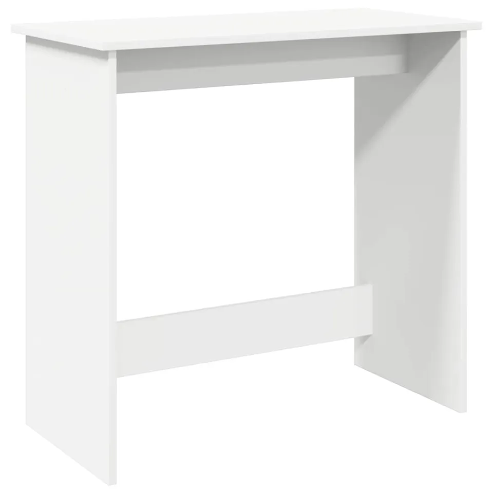vidaXL Bureau 80x40x75 cm bewerkt hout wit, foto 3