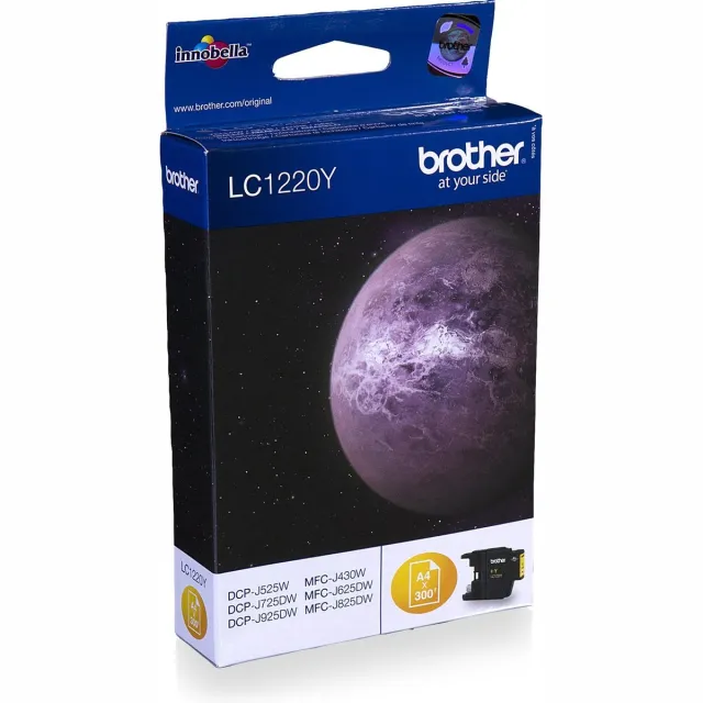 Brother LC-1220Y gele inktcartridge Geel