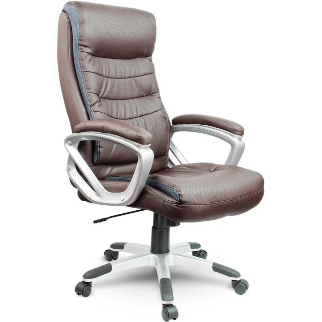 Sofotel Leren Bureaustoel-Stoel Bruin-Bureaustoelen Voor Volwassenen-Bureaustoelen