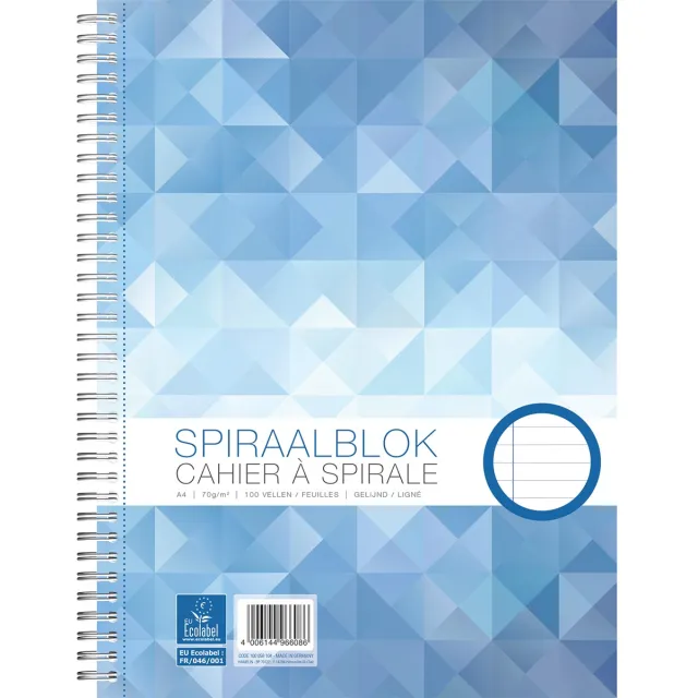 Work , spiraalschrift, ft A4, 70 g, gelijnd, 200 bladzijden