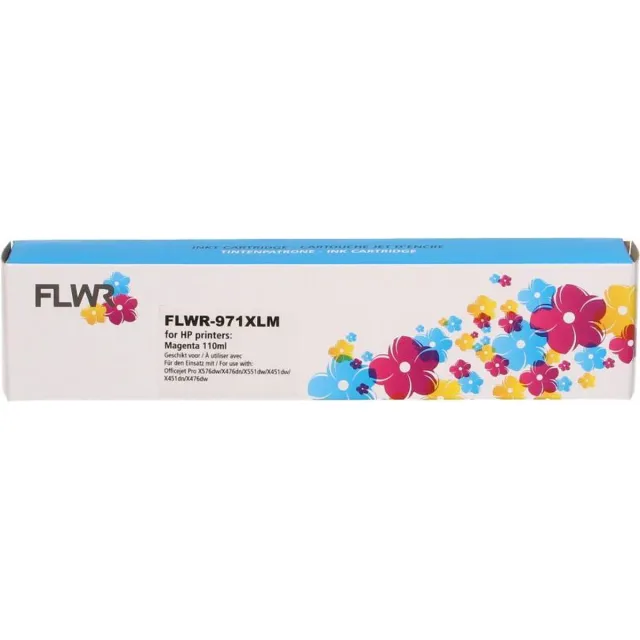 FLWR Inktcartridge / 971XL / Magenta - Geschikt voor HP