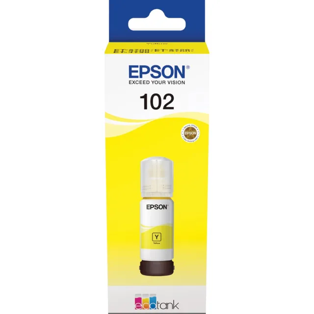 Epson inktfles 102, 6.000 pagina's, OEM C13T03R440, geel