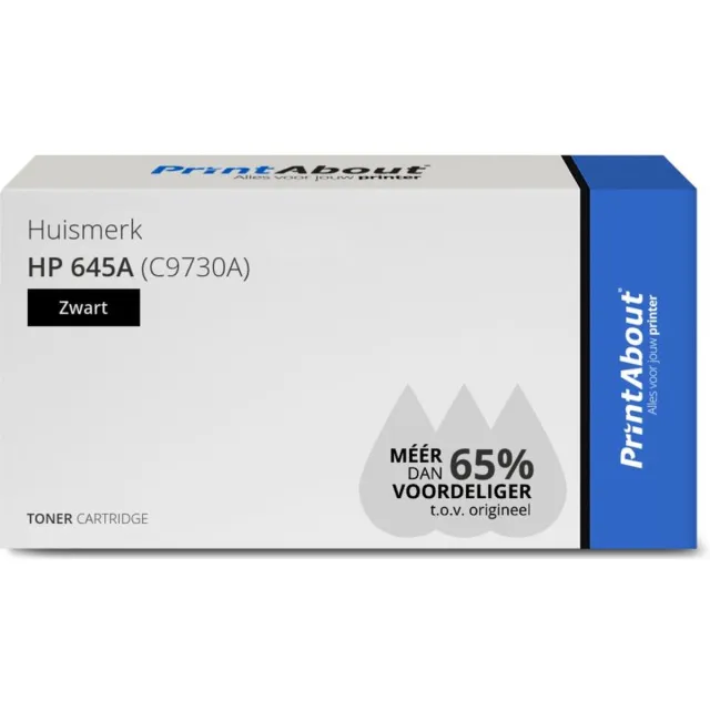 PrintAbout HP 645A (C9730A) toner zwart Huismerk