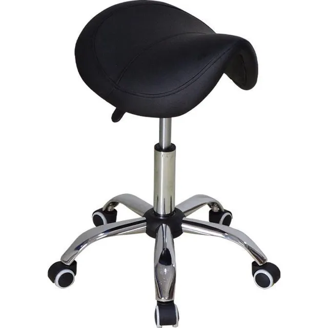 VDD Zadelkruk - ergonomische kapperskruk - werkkruk - tabouret - hoogte instelbaar Zwart