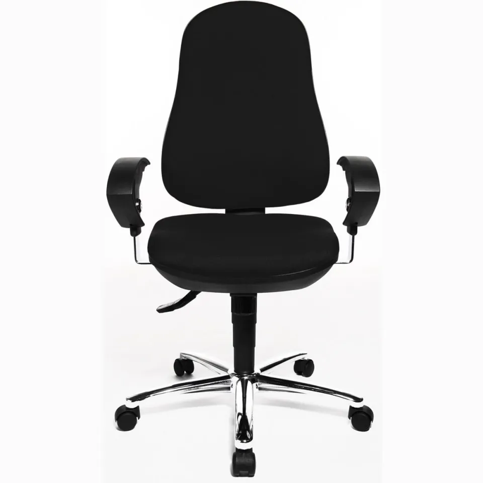 Topstar Support SY bureaustoel zwart met chromen basis, foto 2
