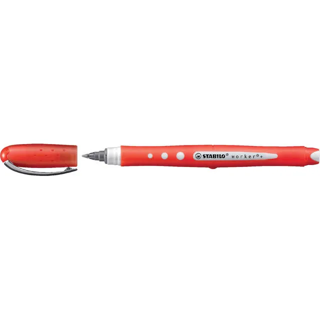 Stabilo Rollerpen STABILO worker colorful 2019/40 medium rood