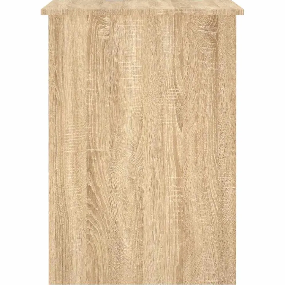 vidaXL Bureau 100x55x75 cm bewerkt hout sonoma eikenkleurig, foto 4