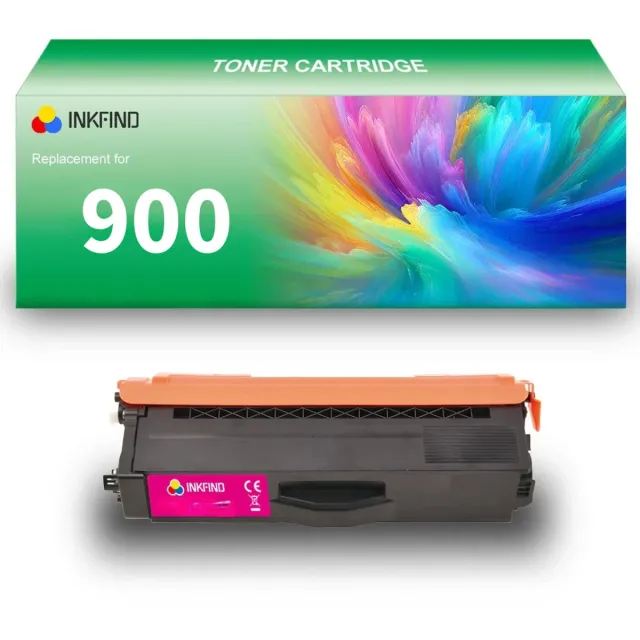 INKFIND TN900 Magenta tonercartridge compatibel met Brother TN-900 TN900 Magenta geschikt voor Brother MFC-L9550CDWT,L9200CDWT,L9300CDW - 1-pack Magenta Magenta x 1