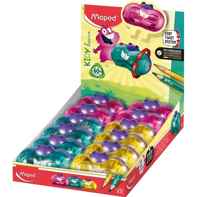 Maped Kidy Learn potloodslijper Twist, 2 - gaats