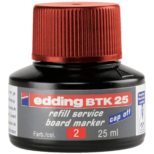 Viltstiftinkt edding BTK25 voor whiteboard rood