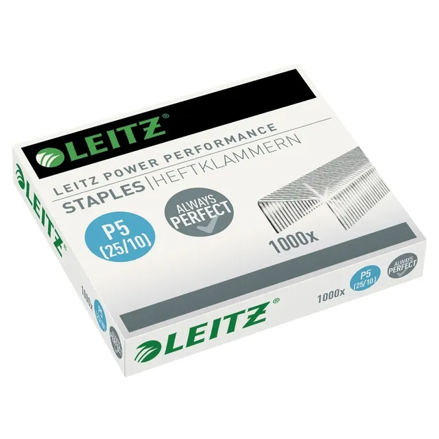 Leitz Nieten Leitz 25/10 verzinkt 1000 stuks