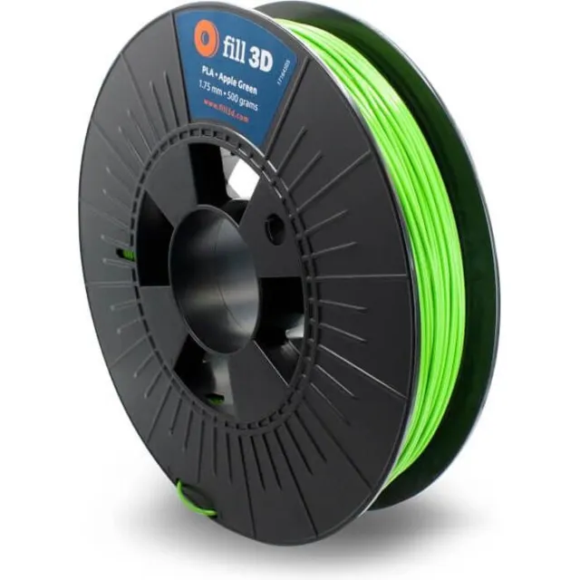 Fill 3D PLA Apple Green 0,5 kg Helder groen