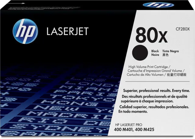 HP 80X CF280X - Tonercartridge / Zwart / Hoge Capaciteit Hp No. 80x Zwart 6.900 Pagina`s (origineel) Cf280x
