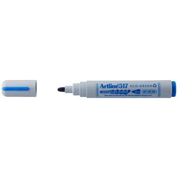 Artline Whiteboardmarker Artline 517 Dry Safe Eco rond medium blauw