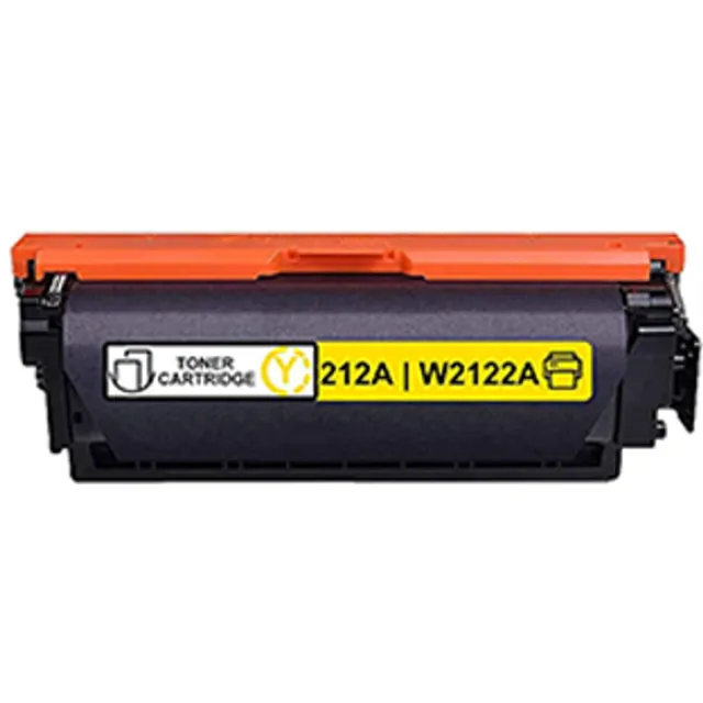Inktkenners Toner geschikt voor HP 212A | 1x Geel geschikt voor HP Color LaserJet Enterprise M554dn - M555dn - M555x - MFP M578dn - M578f - Flow MFP M578c - M578z