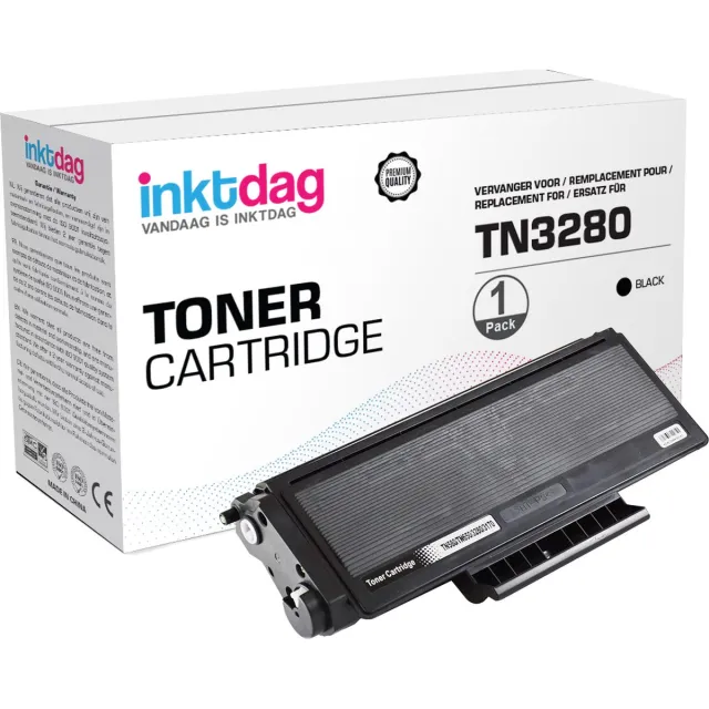 inktdag huismerk compatibele toner cartridge voor Brother TN-3280, zwart toner cartridge, 1 stuk