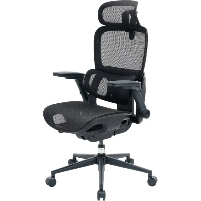 Sihoo B300 PRO Ergonomische Bureaustoel - Adaptieve Dynamische Lendensteun - 6D Opklapbare Armleuningen - 3D Hoofdleuning - 135° kanteling Zwart