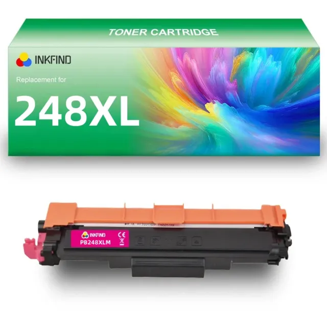 INKFIND TN248XL Magenta tonercartridge compatibel met Brother TN248XL TN-248XL Magenta toner cartridge - 1-pack Magenta Magenta x 1