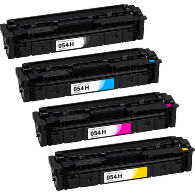 Inktkenners Toner Geschikt voor Canon CRG-054H | Multipack van 4 stuks Geschikt voor Canon i-Sensys LBP621CW - LBP623CDW - MF641CW - MF643CDW - MF645CX Zwart, cyaan, magenta, geel