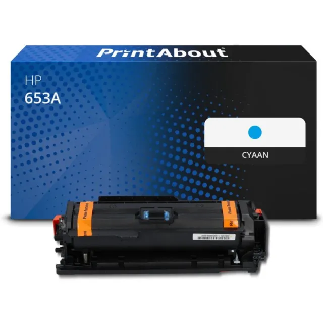 PrintAbout Huismerk HP 653A (CF321A) Toner Cyaan