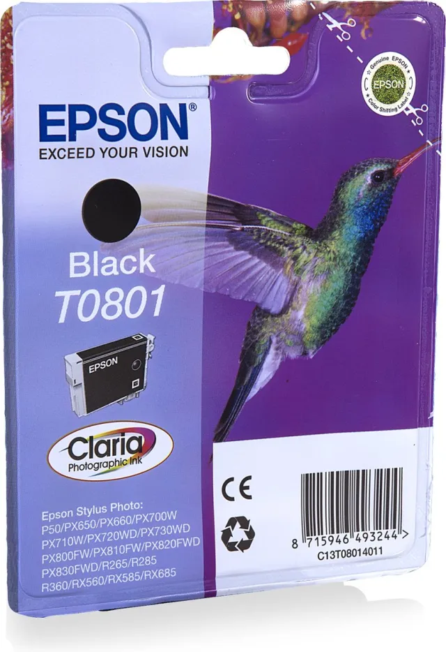 Epson T0801 - Inktcartridge / Zwart