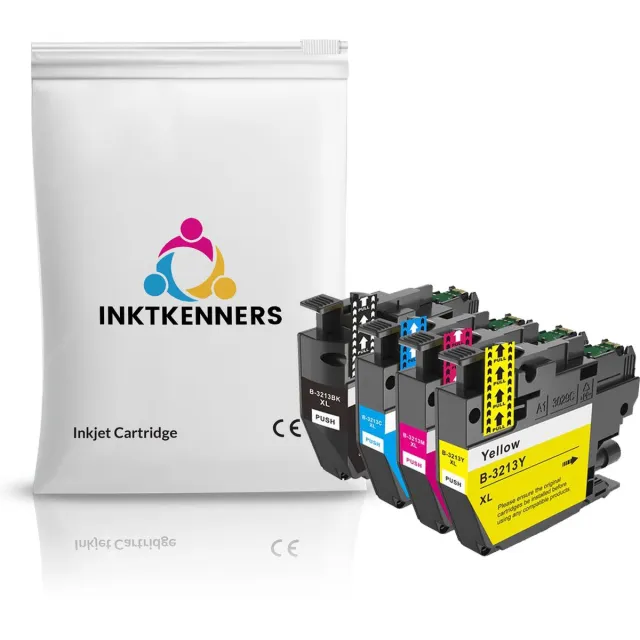 Inktkenners Inktcartridges Geschikt voor Brother LC3213 | Multipack van 4 kleuren Multipack XL van 4