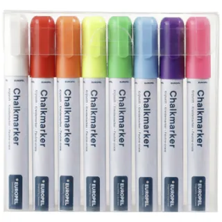 Europel Krijtstift Europel 6mm assorti etui 8 stuks