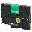 Brother Huismerk Brother TZe-735 Labeltape 12mm Wit op Groen