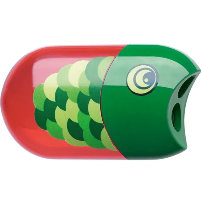 Faber Castell Faber-Castell 183525 potloodslijper Handmatige puntenslijper Groen, Rood Meerkleurig