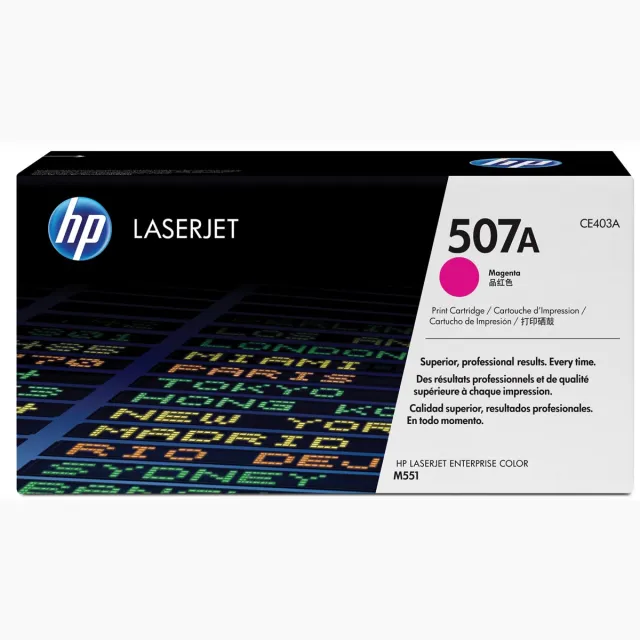 Hp toner 507A, 6 000 pagina's, OEM CE403A, magenta