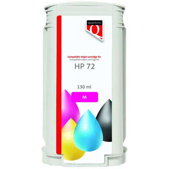 Inkcartridge Quantore alternatief tbv HP 72 C9372A rood | 1 stuk, foto 2