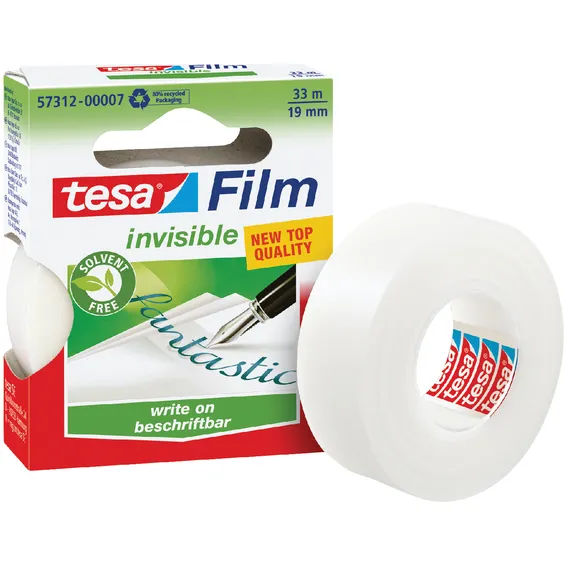 Tesa Plakband tesafilm® Invisible 33mx19mm mat transparant