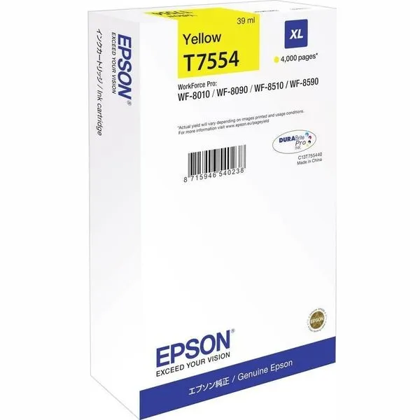 Epson T7554 (C13T755440) Inktcartridge Geel