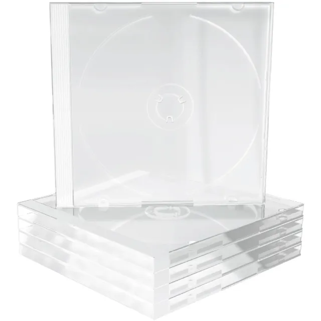 MediaRange BOX31-T - CD Jewel Cases - Geschikt voor 1 CD - Transparant - 5 stuks Overig