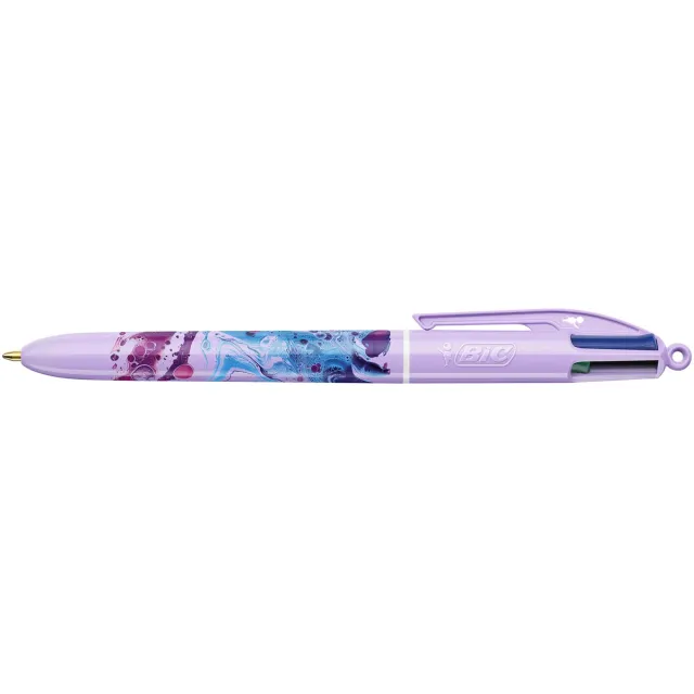 Bic Colours Hydro Purple 4-kleurenbalpen, medium blauw