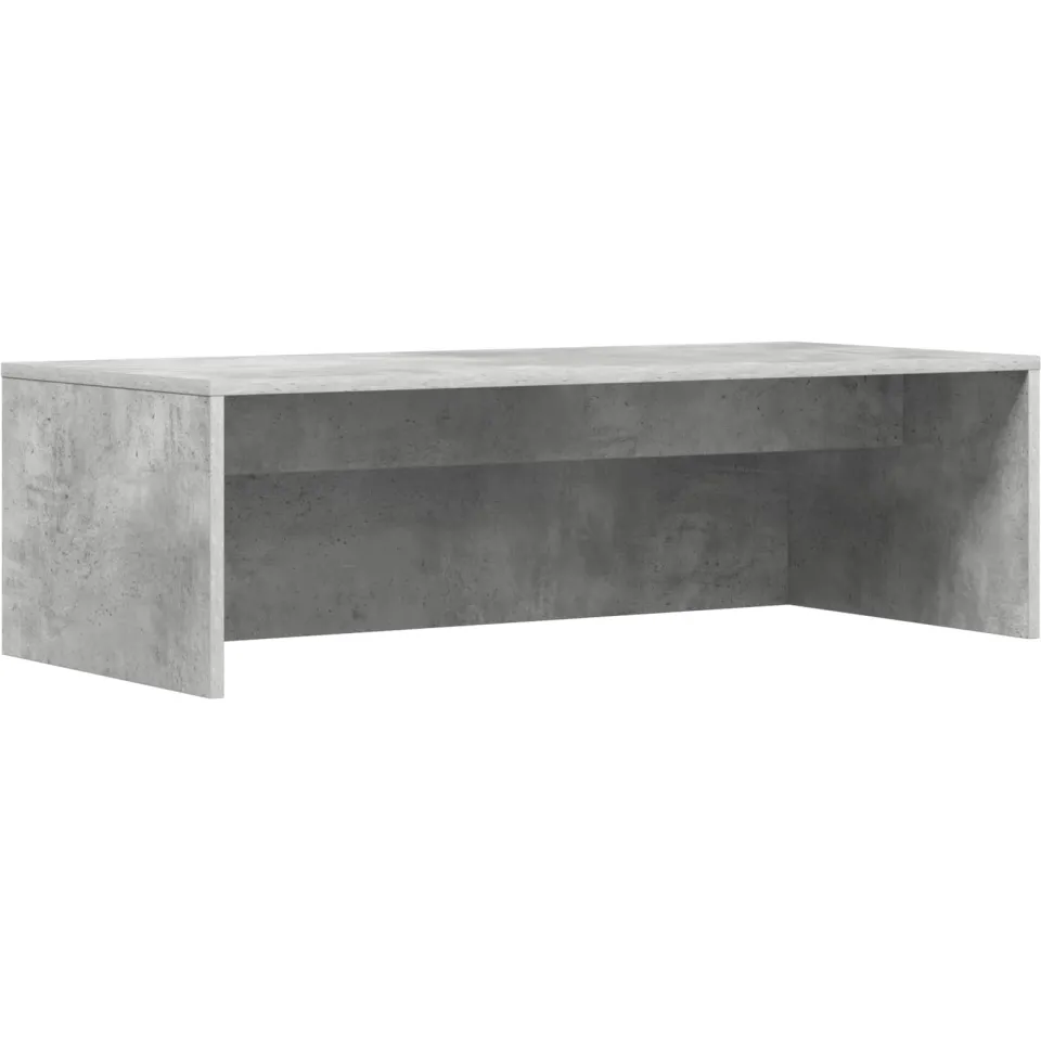 vidaXL Wandbureau Beton Grijs 100 x 45 x 30 cm Bewerkt hout, foto 3