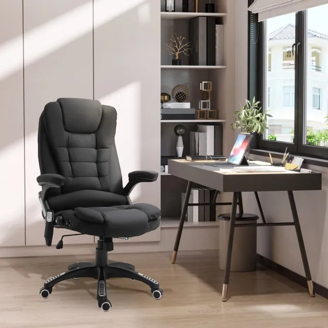 COVREO Gamingstoel 68x72x120 cm zwart, polyester met massagefunctie