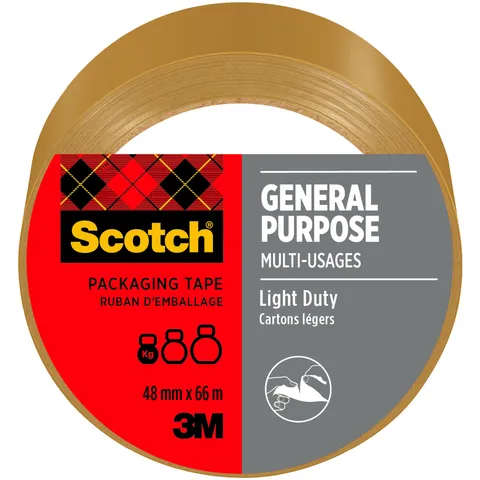 Scotch Verpakkingstape Scotch 4501B66 48mmx66m bruin