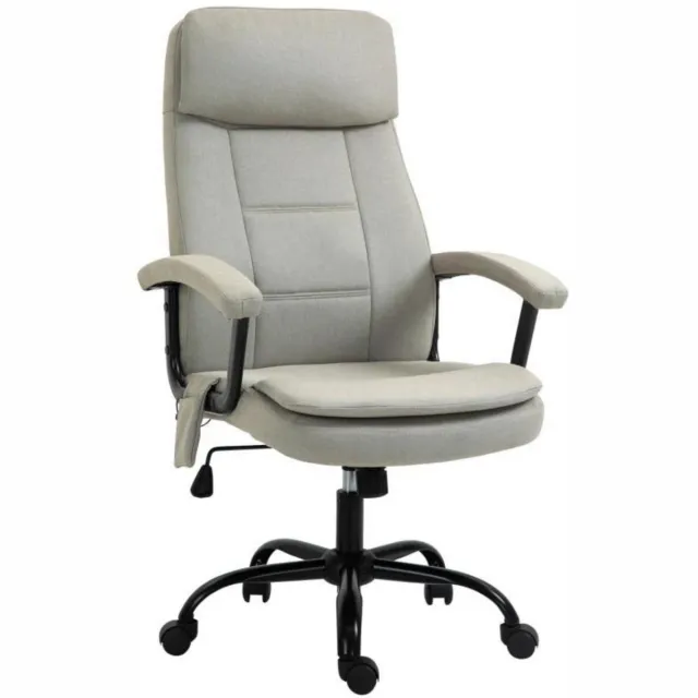 Zenzee Bureaustoel met relaxfunctie - Ergonomische bureaustoel - Game stoel - Gaming stoel beige