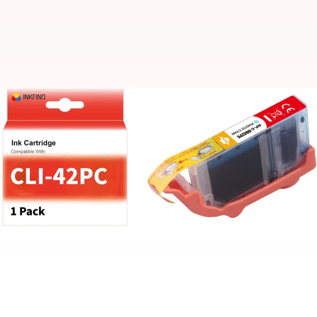 INKFIND CLI-42 Foto Cyaan inktcartridge compatibel met Canon CLI-42 CLI42 Geschikt voor Canon Pixma Pro-100 Pro100s – 1 Pack PC