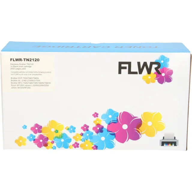 FLWR Brother TN-2120 Toner Zwart