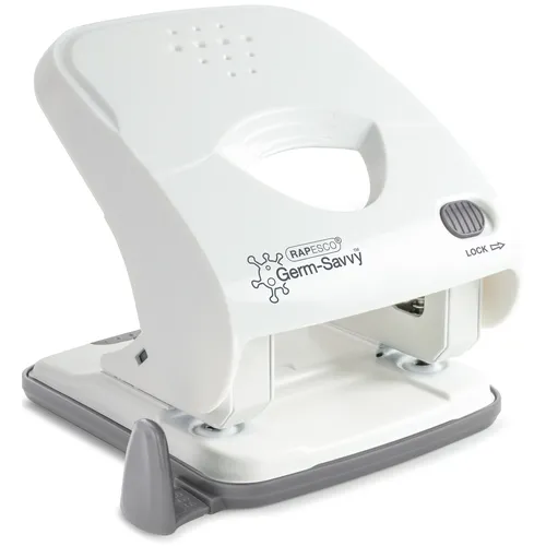 Rapesco Perforator Rapesco Germ-Savvy Less Effort Eco X5-40ps antibacterieel 2-gaats wit