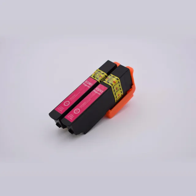 KATRIZ huismerk inkt voor|EpsonT3363XLM|13,5ml | ( 2stuks) - Met chip Magenta
