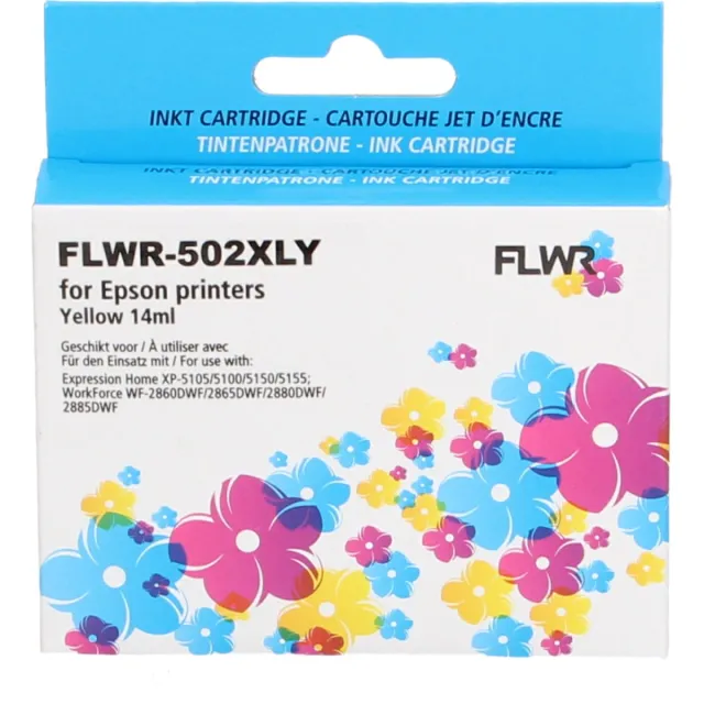 FLWR Inktcartridge / 502XL / Geel - Geschikt voor Epson