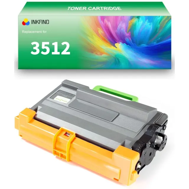 INKFIND TN-3512 tonercartridge compatibel met Brother 3512 TN3512 TN-3512 - 1-pack Zwart Zwart x 1
