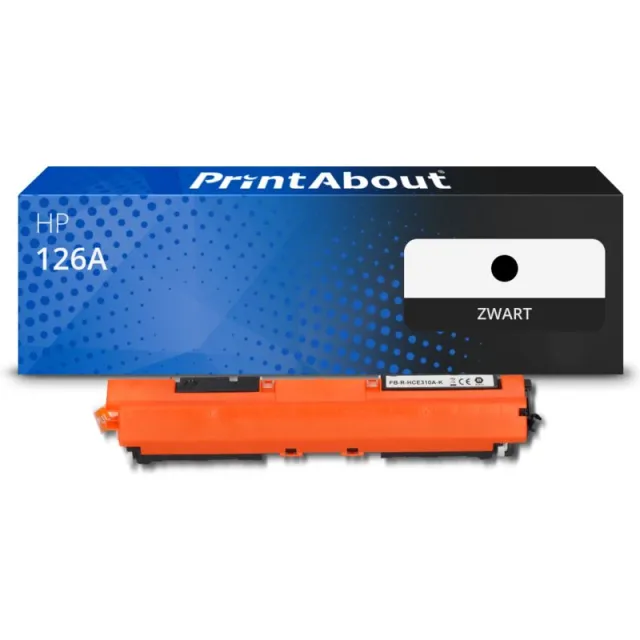 PrintAbout huismerk Toner 126A (CE310A) Zwart Geschikt voor HP