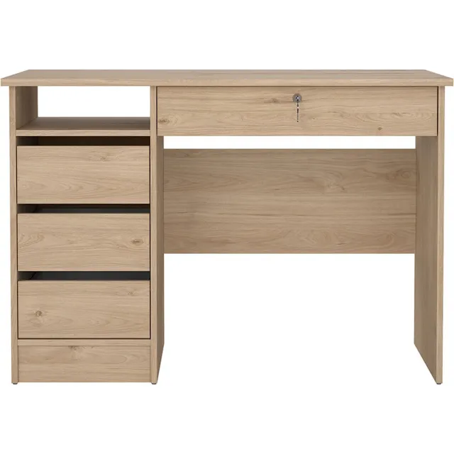 Tvilum FunctionPlus bureau 1 plank, 4 lades eiken decor.