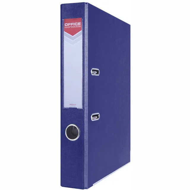 Office Products ordner, voor A4, uit karton, rug van 5,5 cm, donkerblauw grijs