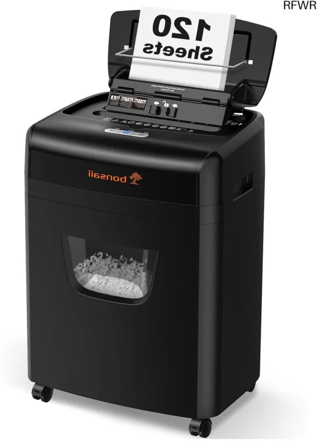 RFWR 120 vellen papierversnipperaar met automatische invoer - P-4 deeltjesversnipperaar voor kantoor