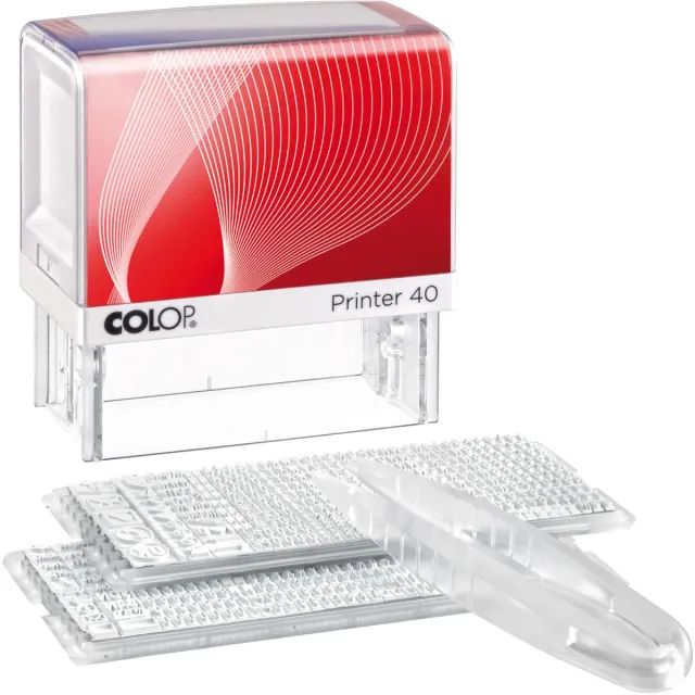 Colop doe-het-zelf stempel Printer 40, max. 6 lijnen tomaat